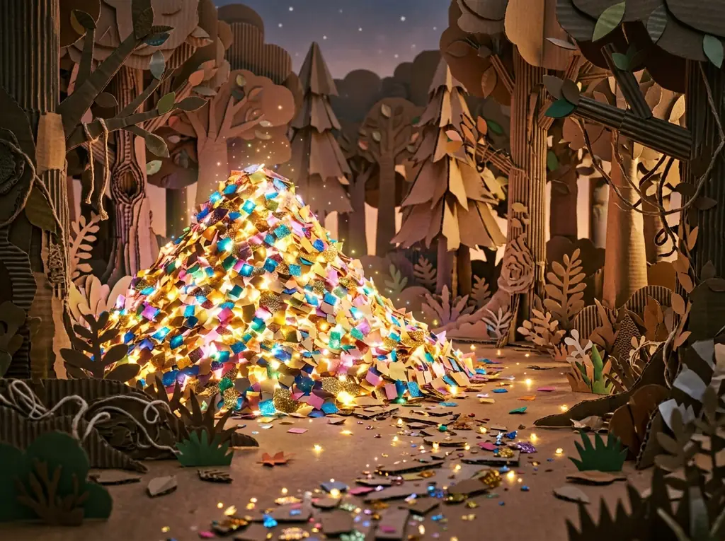 Pile of glowing Confetti Sparks